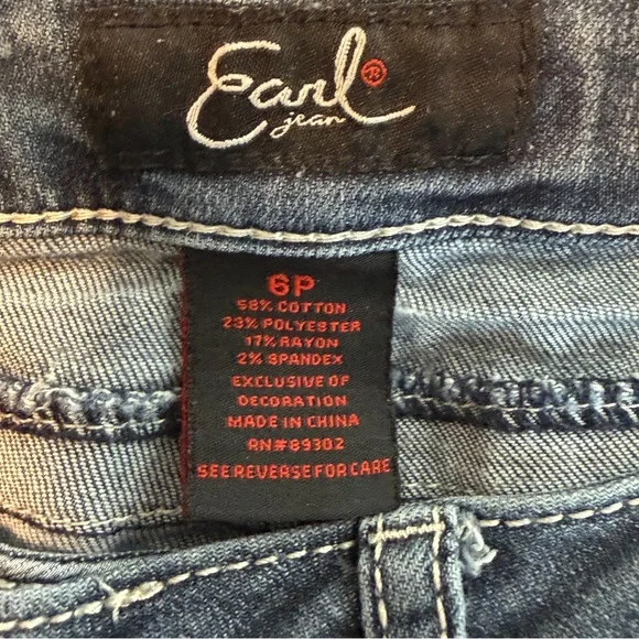 Earl Jeans Dark Blue Denim Jeans - Picture 4 of 6